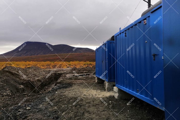 Электростанции в цельносварных блок-контейнерах для предприятия угольной промышленности на Чукотке