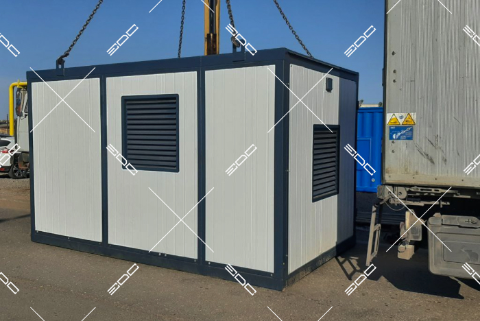 Автономная дизельная электростанция 100 кВт в блок-контейнере из сэндвич-панелей, 100 мм